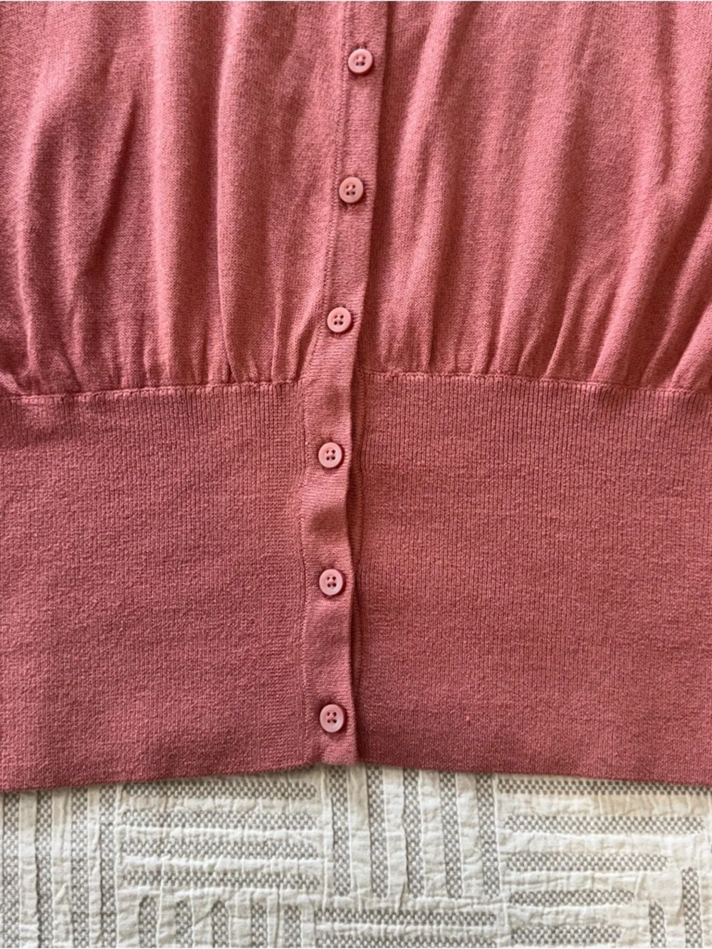 CAbi Dusty Rose Kimono Sleeve Top- Size M - Boho Blouse - Picture 5 of 9